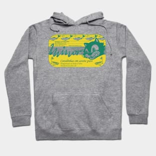 Retro Minor Mackerel Tin Design Hoodie